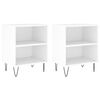 vidaXL Bedside Cabinets 2 pcs White 40x30x50 cm Engineered Wood