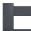 vidaXL Bed Frame without Mattress Dark Grey Solid Pine Wood 100x200 cm