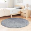 vidaXL Shaggy Rug High Pile NAVARRA Light Grey 120x120 cm Polyester