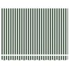 vidaXL Awning Striped Green and white 3 x 2.5 m Polyester and metal