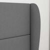 vidaXL Headboard Ear Dim Grey 80 x 23 x 6 cm Fabric