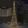 vidaXL LED Christmas Tree Warm White 100.5 x 100.5 x 302.5 cm Metal
