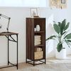 vidaXL Book Cabinet Brown Oak 33.5x33x107.5 cm Engineered Wood