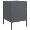 vidaXL Bedside Cabinet Anthracite 36x39x50.5 cm Steel