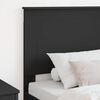 vidaXL Headboard with Headboard Black Oak 75 cm Engineered Wood