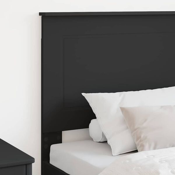 vidaXL Headboard with Headboard Black Oak 75 cm Engineered Wood