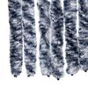 vidaXL Fly Curtain Blue and White 100x200 cm Chenille