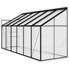 vidaXL Greenhouse Anthracite Aluminium 7.77 m&sup3;