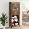 vidaXL Highboard Old Wood 69.5 x 34 x 180 cm Engineered Wood