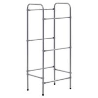 vidaXL Storage Shelf for 3 Crates Silver 50x33x116 cm Steel