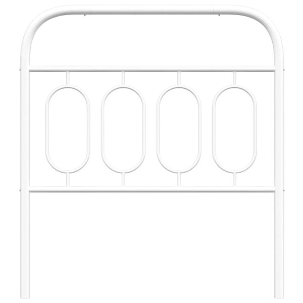 vidaXL Metal Replace Headboard White 80 cm