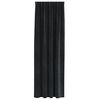 vidaXL Blackout Curtains 2 pcs Black 140 x 225 cm Velvet