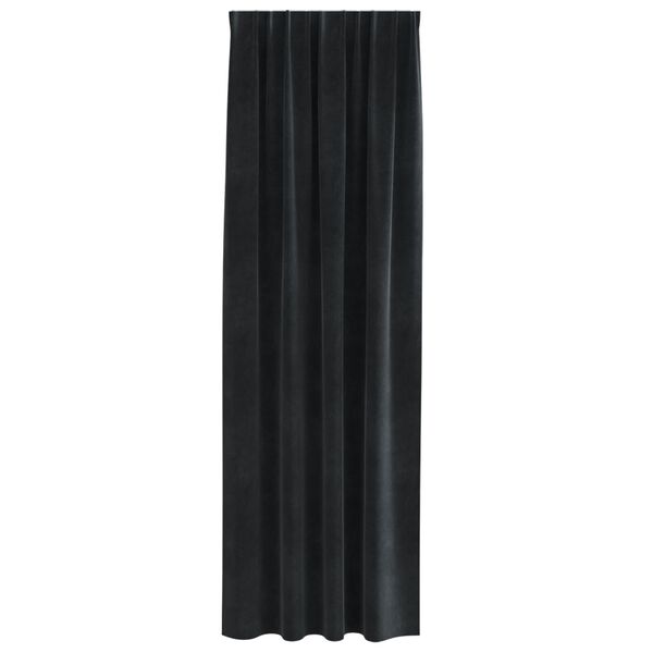 vidaXL Blackout Curtains 2 pcs Black 140 x 225 cm Velvet