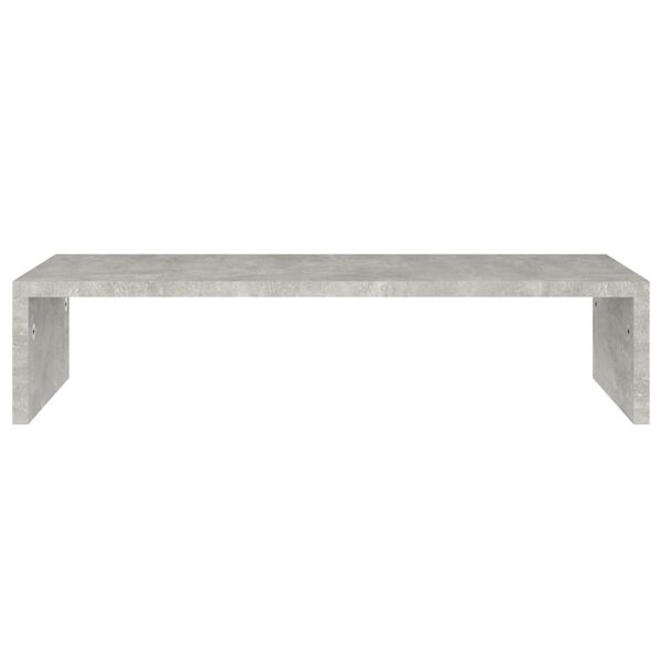 vidaXL Monitor Stand Concrete Grey 60x23.5x12 cm Engineered Wood