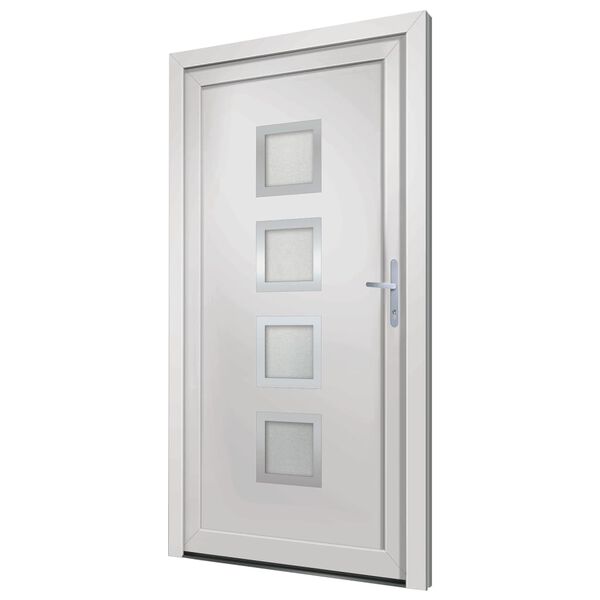 vidaXL Front Door White 98x190 cm PVC