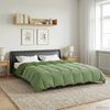 vidaXL Summer Duvet Quilted Green 200 x 220 cm Microfiber