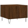 vidaXL Coffee Table Brown Oak 50x50x40 cm Engineered Wood
