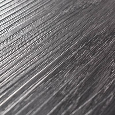 vidaXL Non Self-adhesive PVC Flooring Planks 4.46 m² 3 mm Black