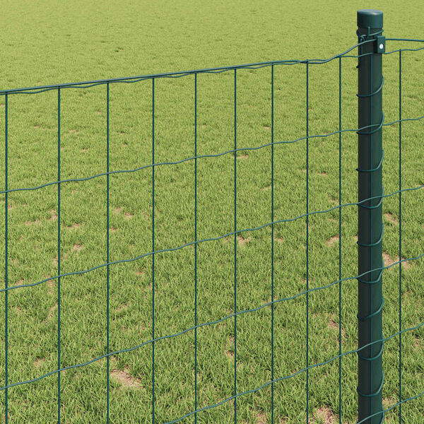 vidaXL Euro Fence Green 0.6 x 10 m PVC-coated iron