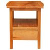 vidaXL Bedside Cabinet Natural 40 x 40 x 45.5 cm Solid Mahogany Wood