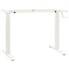 vidaXL Desk with Storage White and Natural 120 x 60 cm Solid Oak Wood