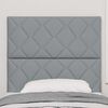 vidaXL Headboard with LED Strip Lights Light Grey 100 cm Fabric