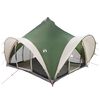 vidaXL Tipi Tent with Roof Green 6-Person Polyester and Steel