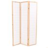 vidaXL Folding 3-Panel Room Divider Japanese Style 120x170 cm Natural