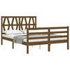 vidaXL Bed Frame without Mattress Honey Brown 140x190 cm Solid Wood