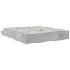 vidaXL Storage Bed Frame Concrete Grey 200 cm Engineered Wood