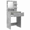 vidaXL Bedroom Dressing Tables Concrete Grey 80 x 39.6 x 135 cm