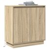 vidaXL Sideboard Sonoma Oak 71 x 34.5 x 75 cm Engineered wood