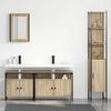 vidaXL Bathroom Furniture Set 4 pcs Sonoma Oak Engineered Wood