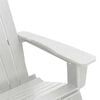 vidaXL Adirondack Rocking Chair White 92 x 73.5 x 92 cm HDPE