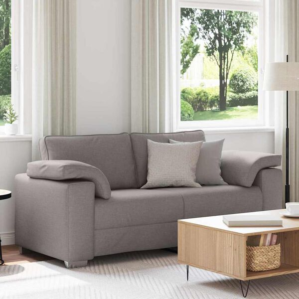 vidaXL Sofa Taupe 180 x 77 x 82 cm Fabric