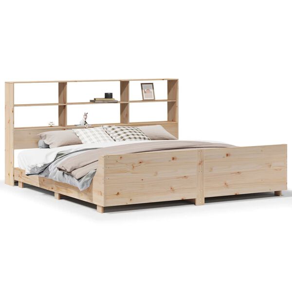 vidaXL Bed Frame without Mattress 180x200 cm Super King Solid Wood Pine