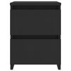 vidaXL Bedside Cabinet Black 30x30x40 cm Engineered Wood