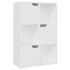 vidaXL Bookshelf White 60x27.5x88 cm Engineered Wood
