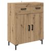 vidaXL Highboard Artisan Oak 69.5 x 34 x 180 cm Engineered Wood