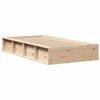 vidaXL Bed Frame Brown 100 x 200 cm Solid Pine Wood
