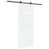 vidaXL Sliding Door ORKDAL 93 x 232 cm Engineered Wood White and Black