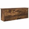 vidaXL Wall-Mounted Coat Rack with Shelf Smoked Oak 80 x 20 x 30 cm