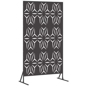 vidaXL Privacy Screen Black 100 x 50 x 180 cm Steel