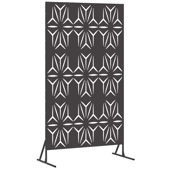 vidaXL Privacy Screen Black 100 x 50 x 180 cm Steel