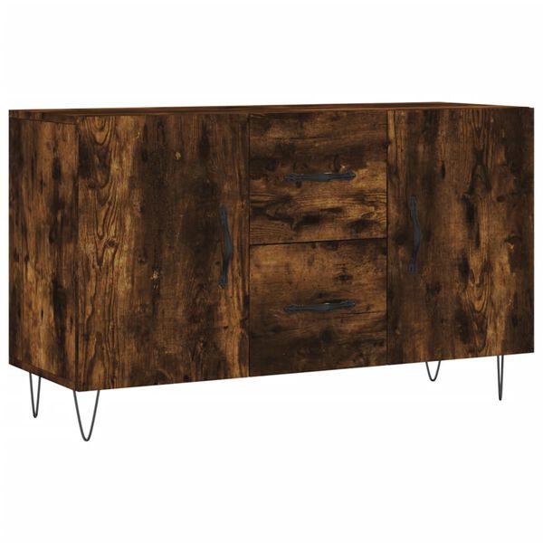 vidaXL Sideboard Smoked Oak 100x36x60 cm Engineered Wood