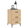 vidaXL Bedside Cabinet Sonoma Oak 40x40x66 cm Engineered Wood