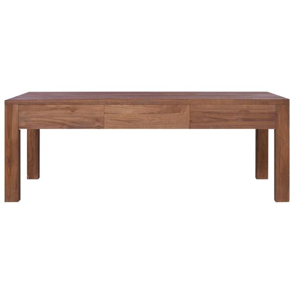 vidaXL Coffee Table 110x60x40 cm Solid Teak Wood