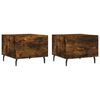 vidaXL Coffee Tables 2 pcs Smoked Oak 50x50x40 cm Engineered Wood