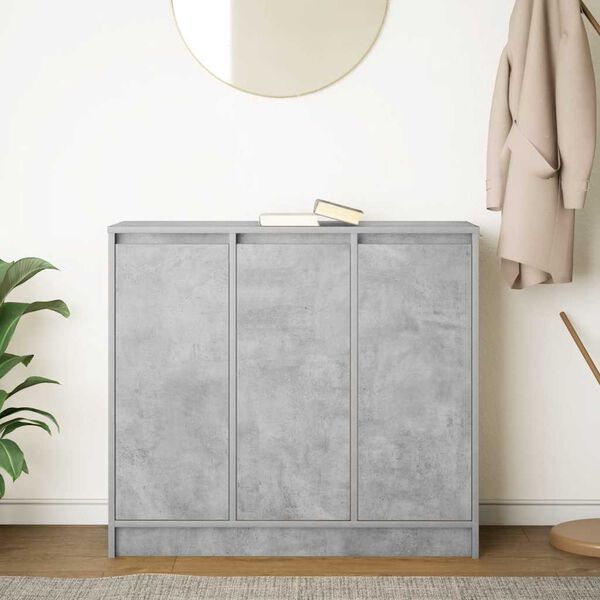 vidaXL Sideboard Concrete Grey 85x34x76 cm Engineered Wood