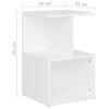 vidaXL Bedside Cabinets 2 pcs White 35x35x55 cm Engineered Wood